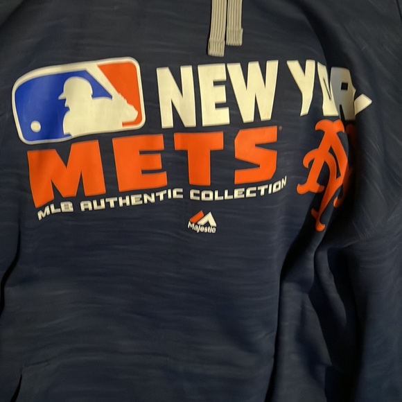 New York Mets Hoodie / Sweatshirt, NWOT. Authenic on field therma base - Size XL - Picture 2 of 3